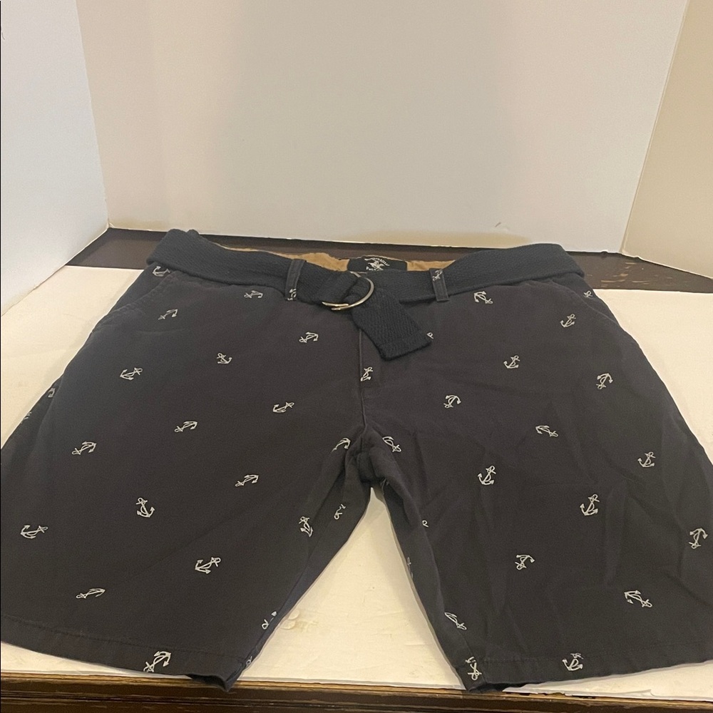 Beverly Hills Polo Club Black and Tan Shorts